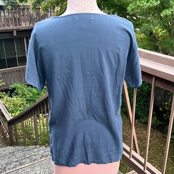 Colorful lightweight,  short sleeve blouse  ethnic vibes, xs - Picture 7 of 7